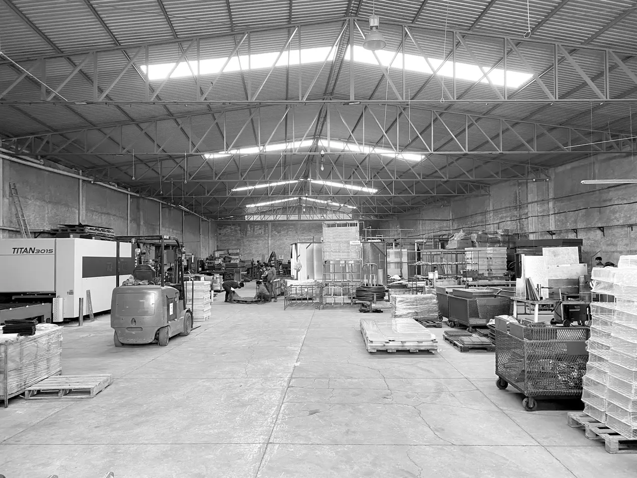 Interior de una nave industrial